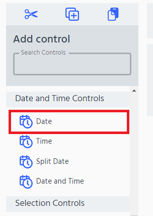 building block designer date control