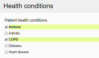 checkboxes example